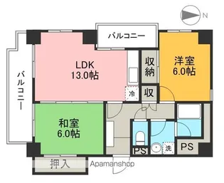 響水館【5階】の間取り