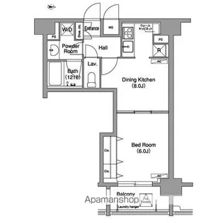コンフォリア下北沢【6階】の間取り