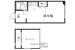 クラブハウス【303号室】の間取り