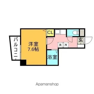 グランシャリオ箱崎【401号室】の間取り