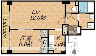 ティアラタワー中島倶楽部(III)【27階】の間取り