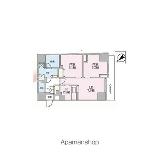 プレール・ドゥーク南千住【5階】の間取り