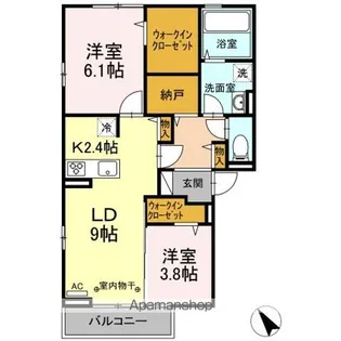 K&C【2階】の間取り