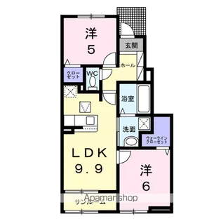 クレイン【1階】の間取り