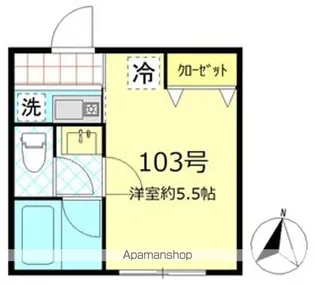 コルモ板橋【1階】の間取り
