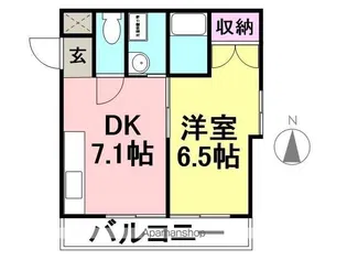 フルール春日【112号室】の間取り