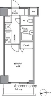 レジディア上落合【3階】の間取り