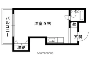 ベルヴィNADA【201号室】の間取り
