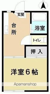 アピアK【202号室】の間取り