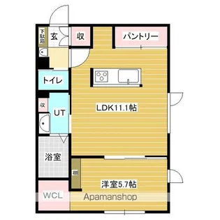 NORFINO GARE M【1-C号室】の間取り