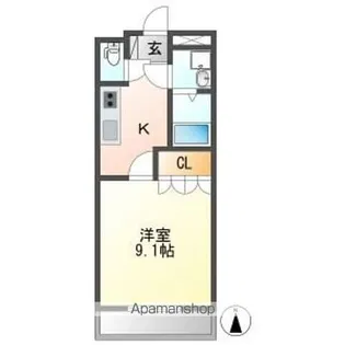 グランアルテール【310号室】の間取り
