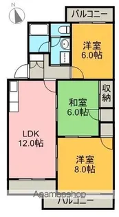 グレイス参番館【103号室】の間取り