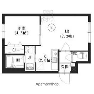 シティレジデンス中の島【3階】の間取り