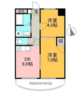 カームリヴ【605号室】の間取り