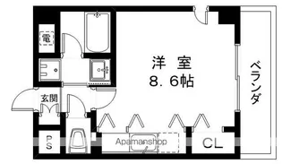 LICビルエルミナコート【601号室】の間取り