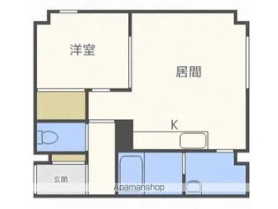 ライブヒア【202号室】の間取り