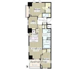 パークリュクス初台【2階】の間取り