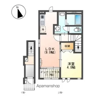 アグレアブル【2階】の間取り