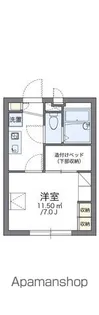 レオパレス太陽【2階】の間取り