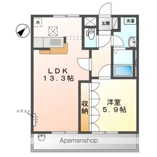 スプリーム【1階】の間取り