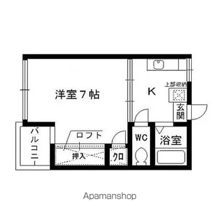 タウンハイツ パル【103号室】の間取り