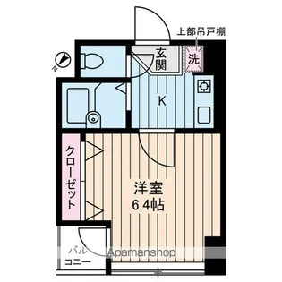 東京都新宿区余丁町【マンション】の間取り