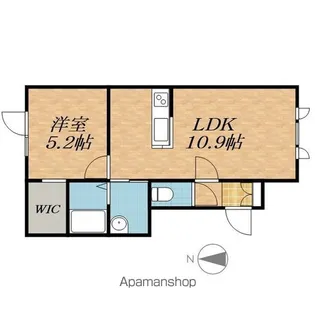 UNOUNA【1階】の間取り
