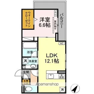 D CREST新川S【2階】の間取り