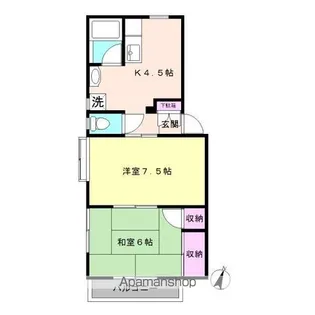 平和台ハイツ【1階】の間取り