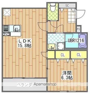 サンライト【1階】の間取り