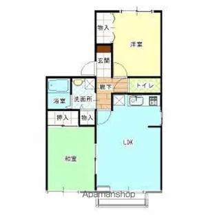 カーサ向山【1階】の間取り