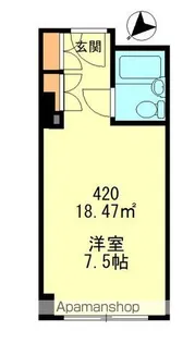 六本木ユニハウス【4階】の間取り