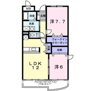 サンクス・ガーデン【3階】の間取り