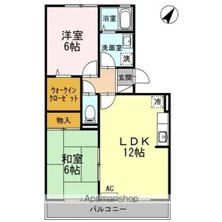 ガーデンハウス藤井 A棟【3階】の間取り