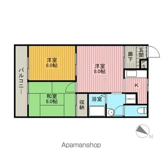 上島ビル【3階】の間取り