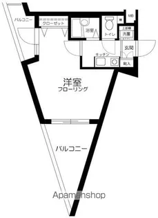 東京都新宿区高田馬場3丁目【マンション】の間取り