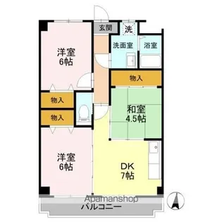 アメニティ三原【2階】の間取り