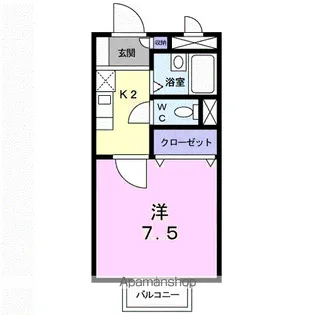 レジデンス尾ノ上【1階】の間取り