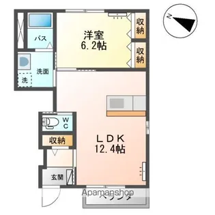 ティーフォレスト【1階】の間取り