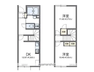 レオパレスはばたけⅡ【116号室】の間取り