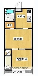 コーポK【2階】の間取り