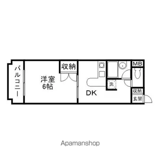 アルファ東古松Ⅱ【1階】の間取り