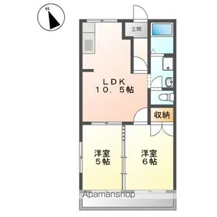 サンコーポ峯A【2階】の間取り