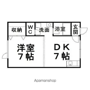 第Ⅱメゾン花園【2階】の間取り