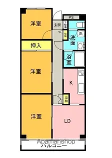マンワール南末広【202号室】の間取り