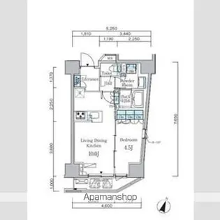 アーバンコア原宿【9階】の間取り
