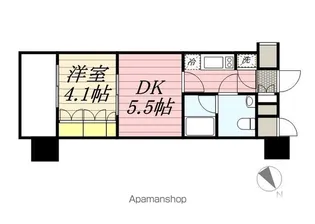 ラグジュアリーアパートメント横浜黄金町【8階】の間取り
