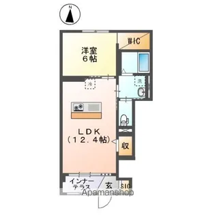 一ツ家アパート【1階】の間取り