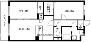 クレセントムーン【1階】の間取り