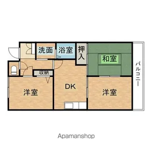 レイール泉南【303号室】の間取り